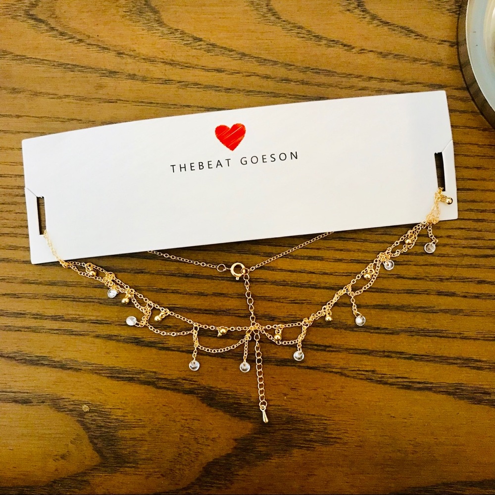 Delicate Draped Choker Adjustable